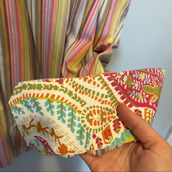 Robert Graham Colorful Striped Button Down Collared Shirt - Picture 4 of 11